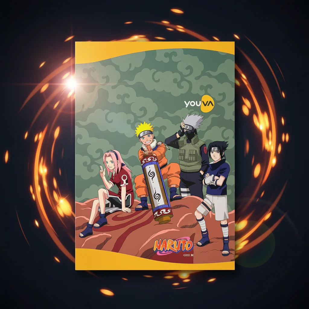 AM7366 Youva Naruto Special Edition Long Notebook – Single Line, 172 Pages (Pack of 1)