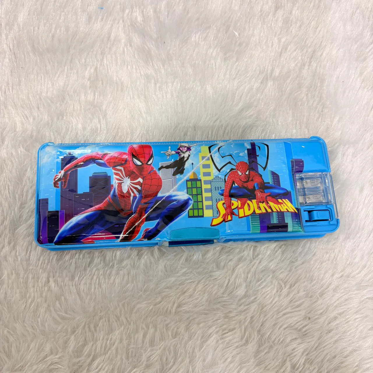 AM7379 Spider-Man Multi-Functional Pencil Case with LED Reading Lamp & Sharpener - Image 7