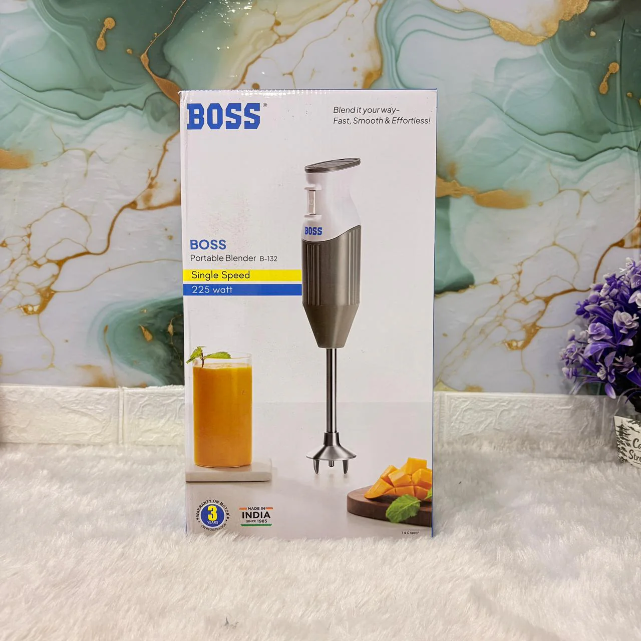 AM7423 BOSS Portable Hand Blender (B-132) – 225W Single Speed - Image 5