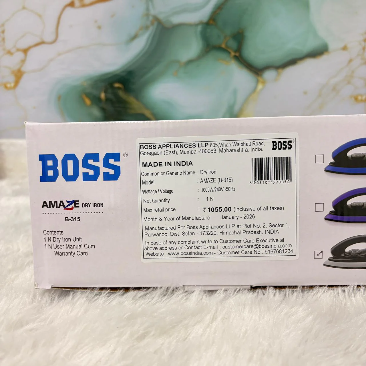 AM7428 BOSS AMAZE B-315 1000W Dry Iron - Image 4