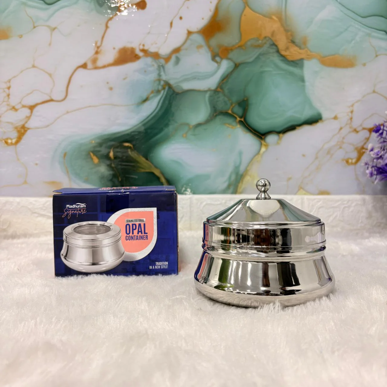 AM7477 Madhuram Signature Opal Stainless Steel Multipurpose Container NO1 - Image 2