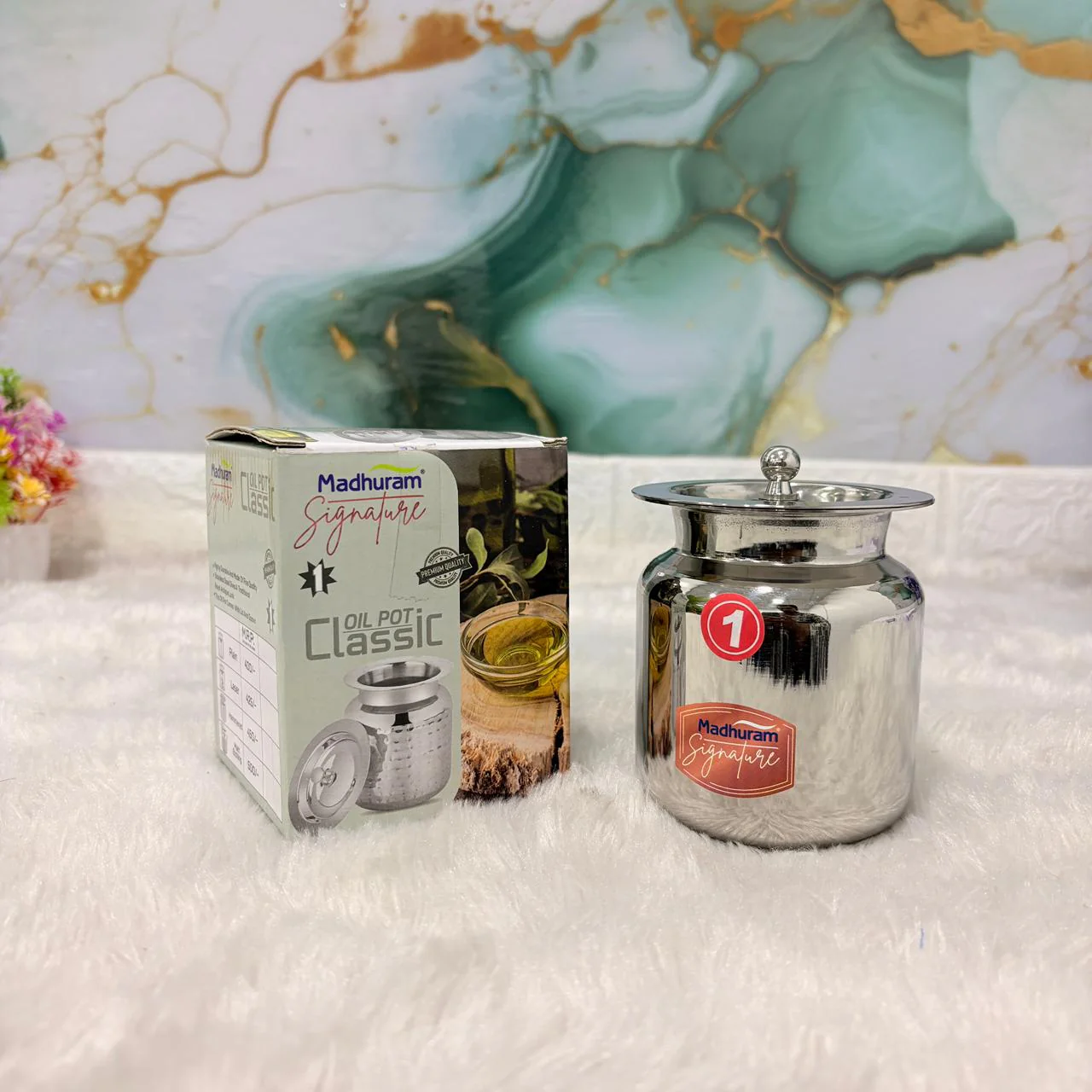 AM7486 Madhuram Signature Classic Stainless Steel Oil Pot (No.1) - Image 2