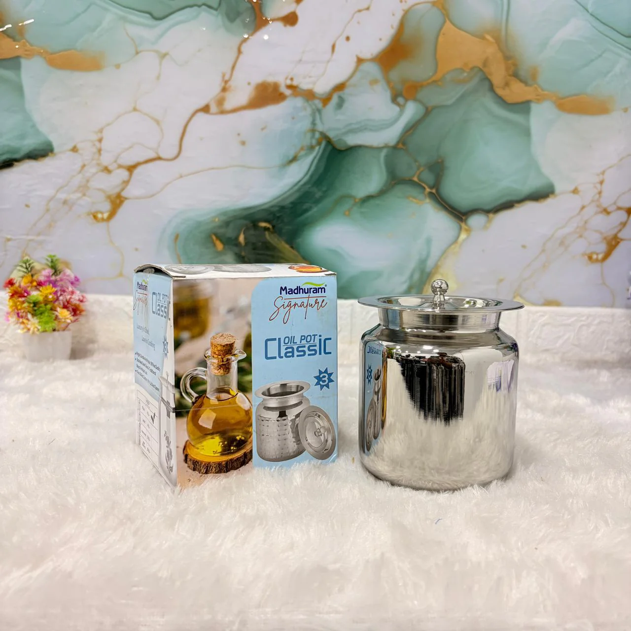 AM7487 Madhuram Signature Classic Stainless Steel Oil Pot (No.3) - Image 2