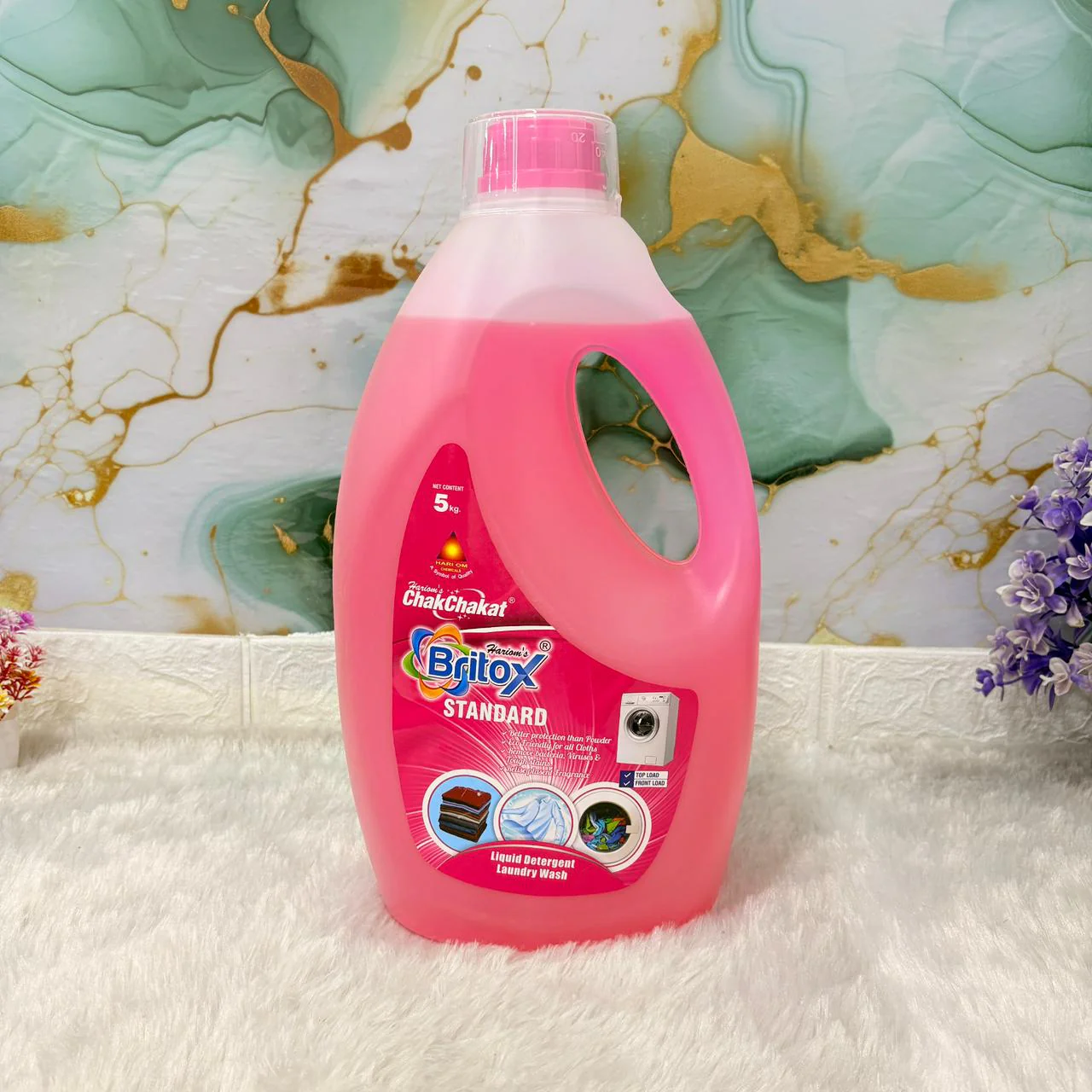 AM7497 Hariom Britox Standard Liquid Detergent Laundry Wash 5kg - Image 2