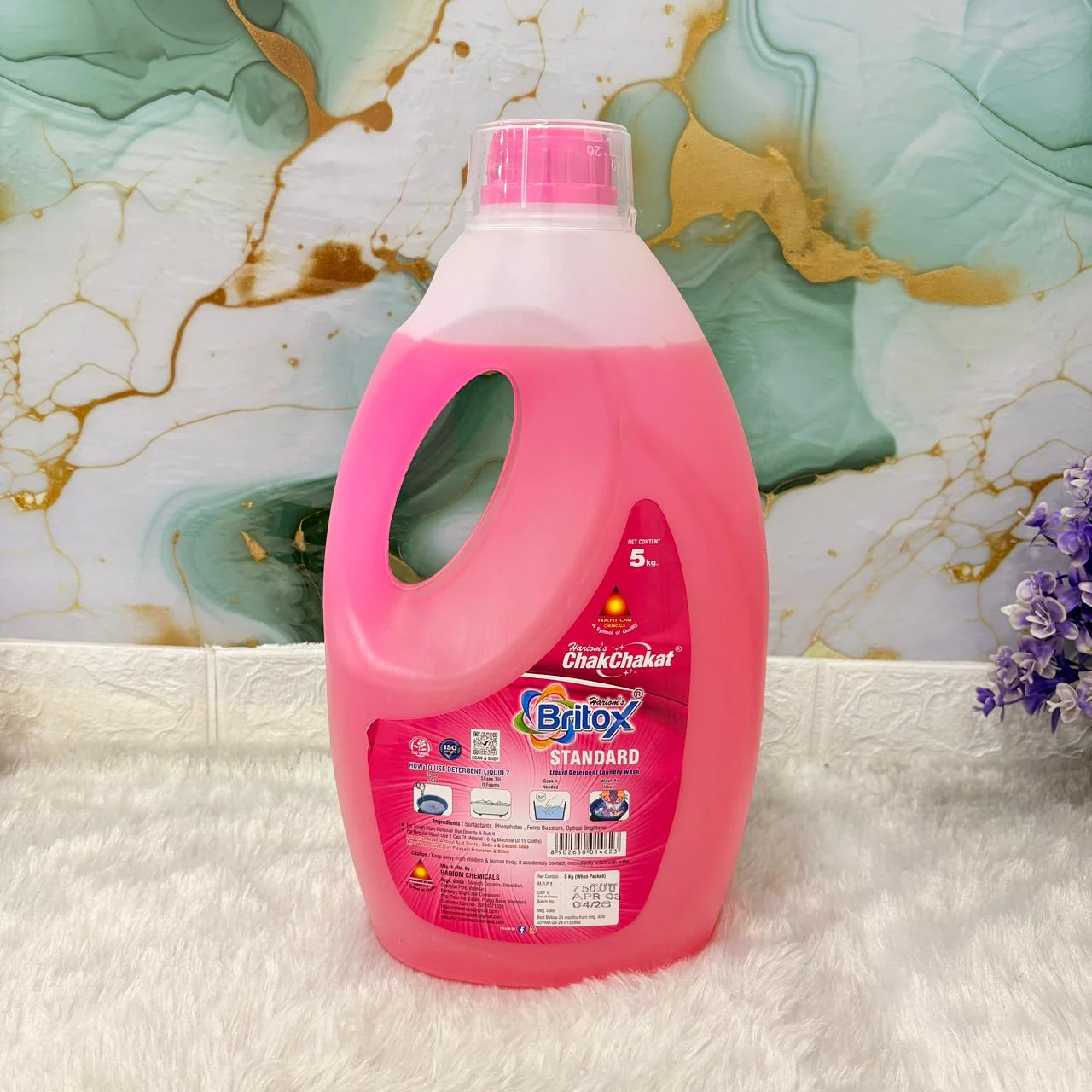 AM7497 Hariom Britox Standard Liquid Detergent Laundry Wash 5kg - Image 3