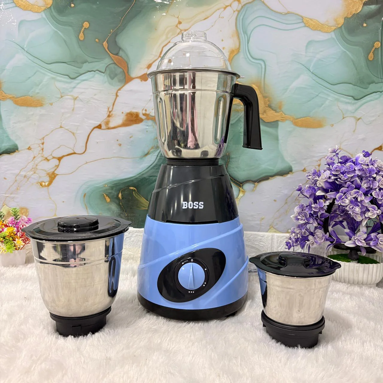 AM7507 BOSS Thunder B-272 550W Mixer Grinder with 3 Stainless Steel Jars - Image 3