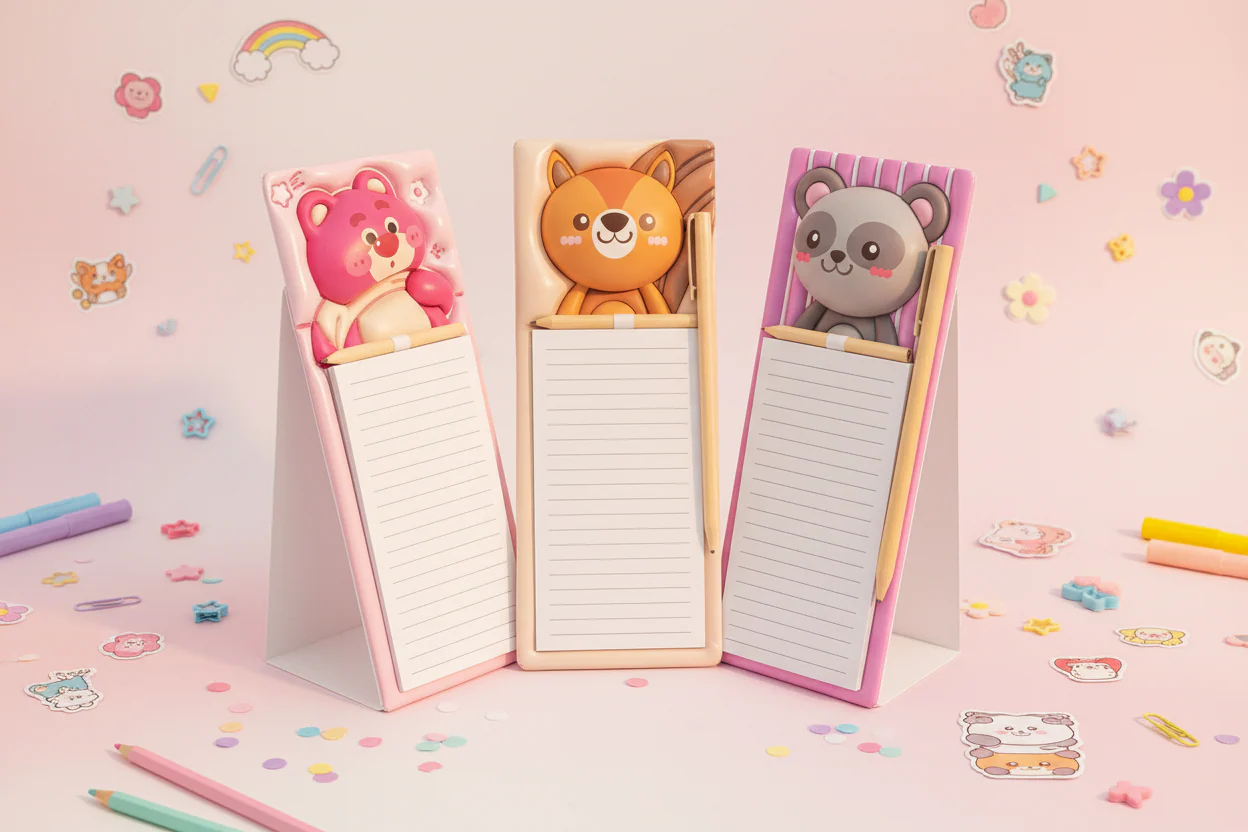 AM7510 Decorative Magnetic Memo Pad with Miniature Pencil Set ( 1 - PCS ) - Image 8