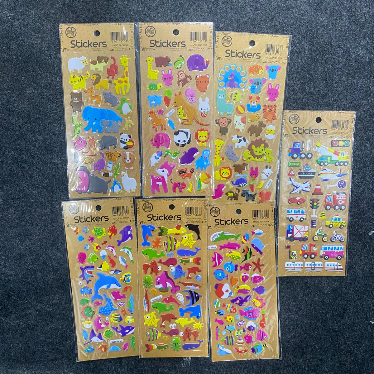 AM7514 3D Puffy Stickers for Kids - Assorted Animal and Sea Life Themes for DIY Crafts and Decoration - Image 7