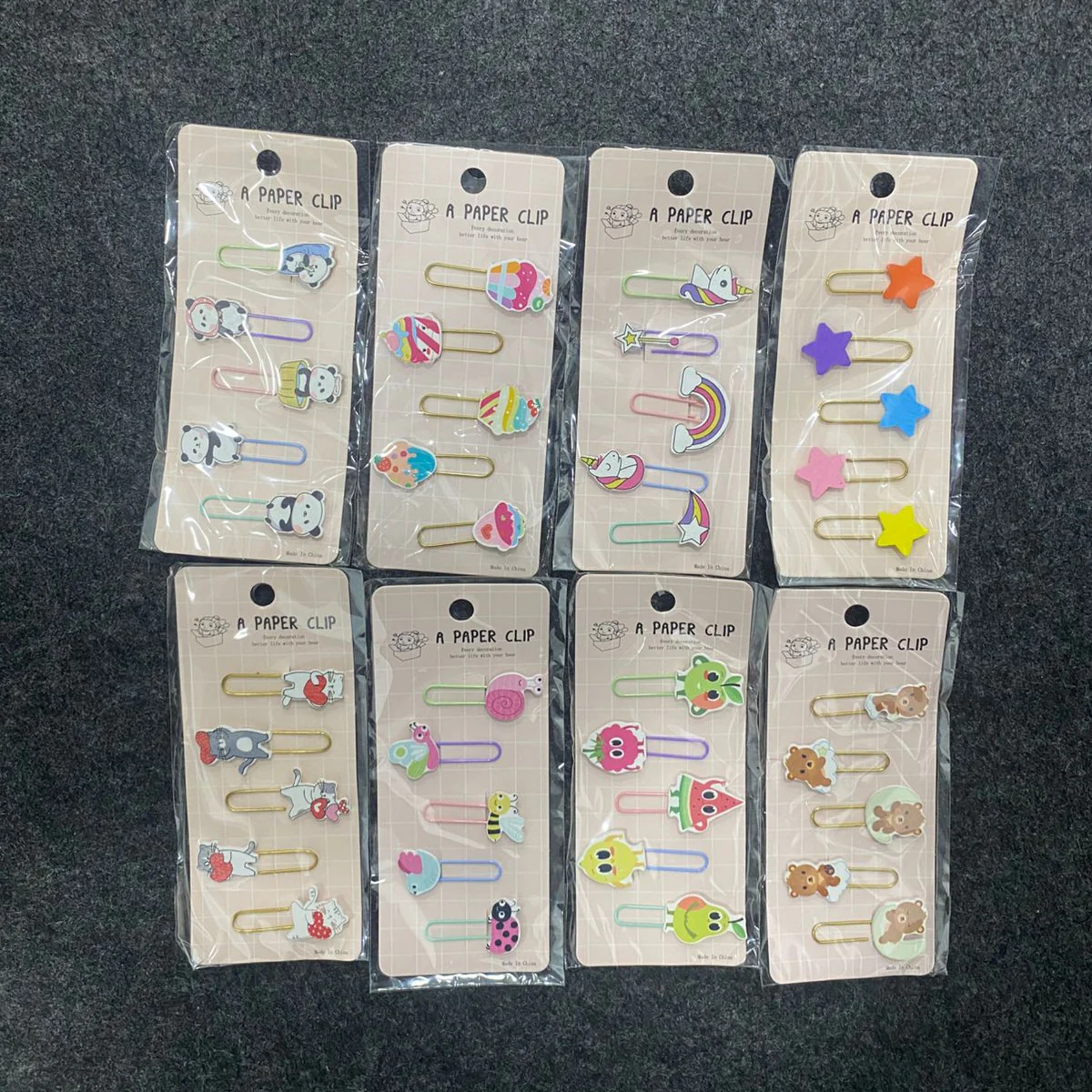 AM7515 Decorative Metal Paper Clips - Assorted Cartoon Animal and Shape Bookmarks for Stationery and Crafting 5PCS - Image 6