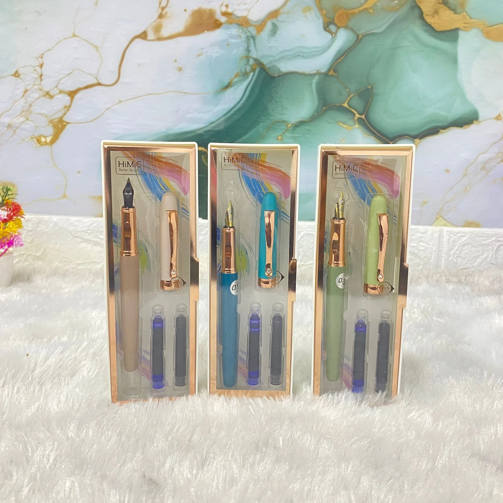 AM7521 HiMiC Premium Fountain Pen Gift Set with Ink Cartridges ( 1 - Pcs) - Image 3