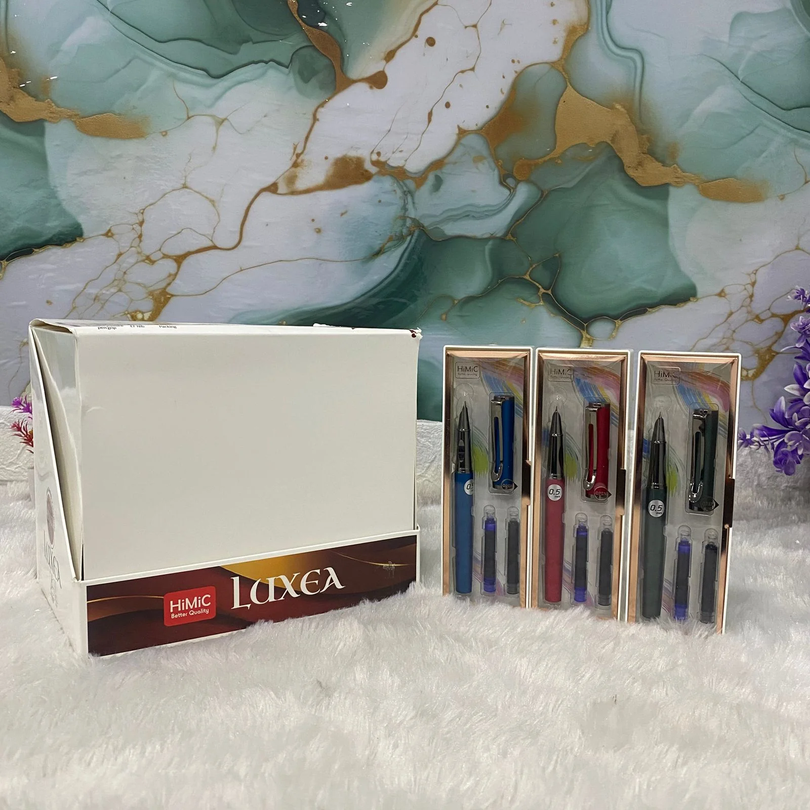 AM7523 HiMiC Premium 0.5mm Metal Fountain Pen Gift Set ( 1 - Pcs ) - Image 4
