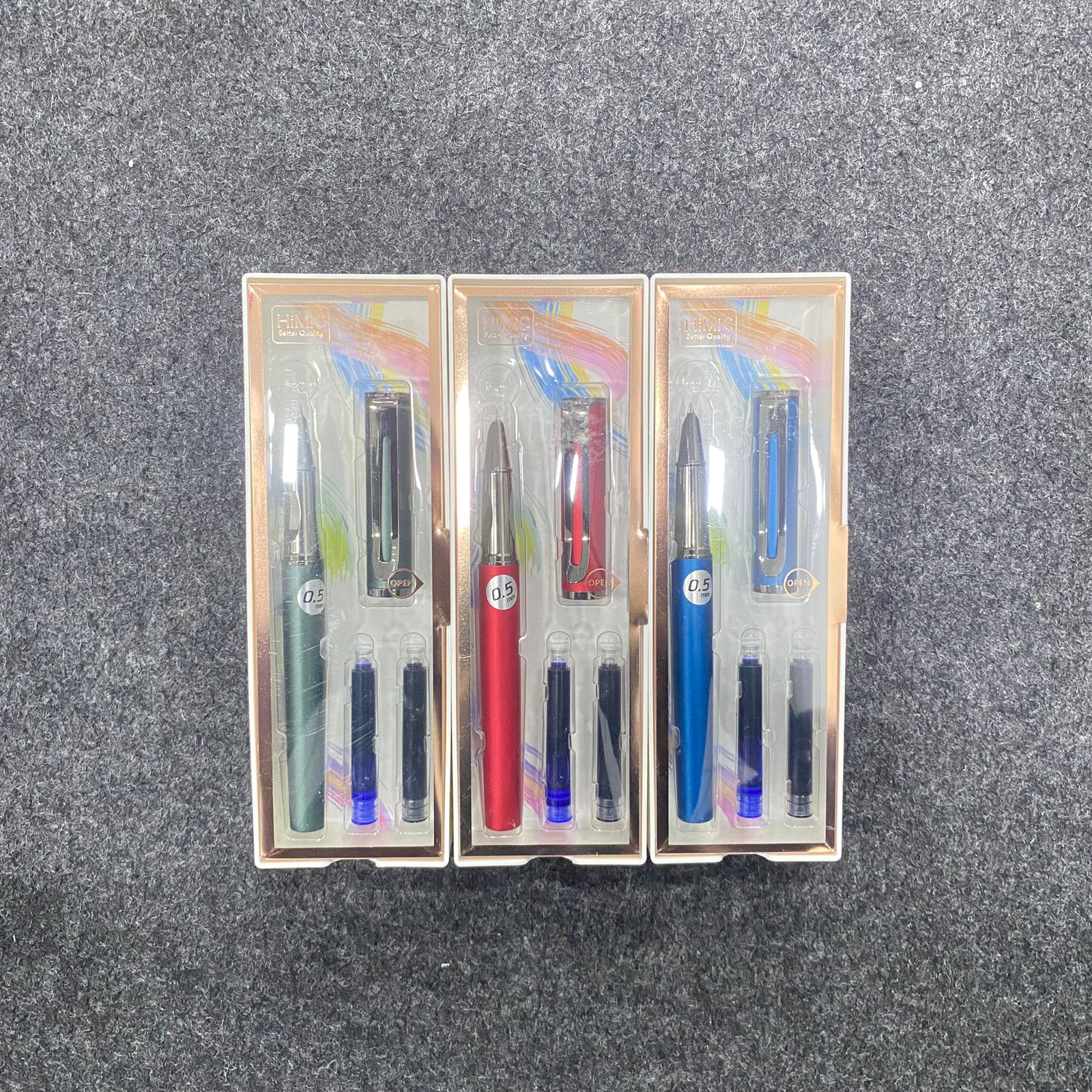 AM7523 HiMiC Premium 0.5mm Metal Fountain Pen Gift Set ( 1 - Pcs ) - Image 5
