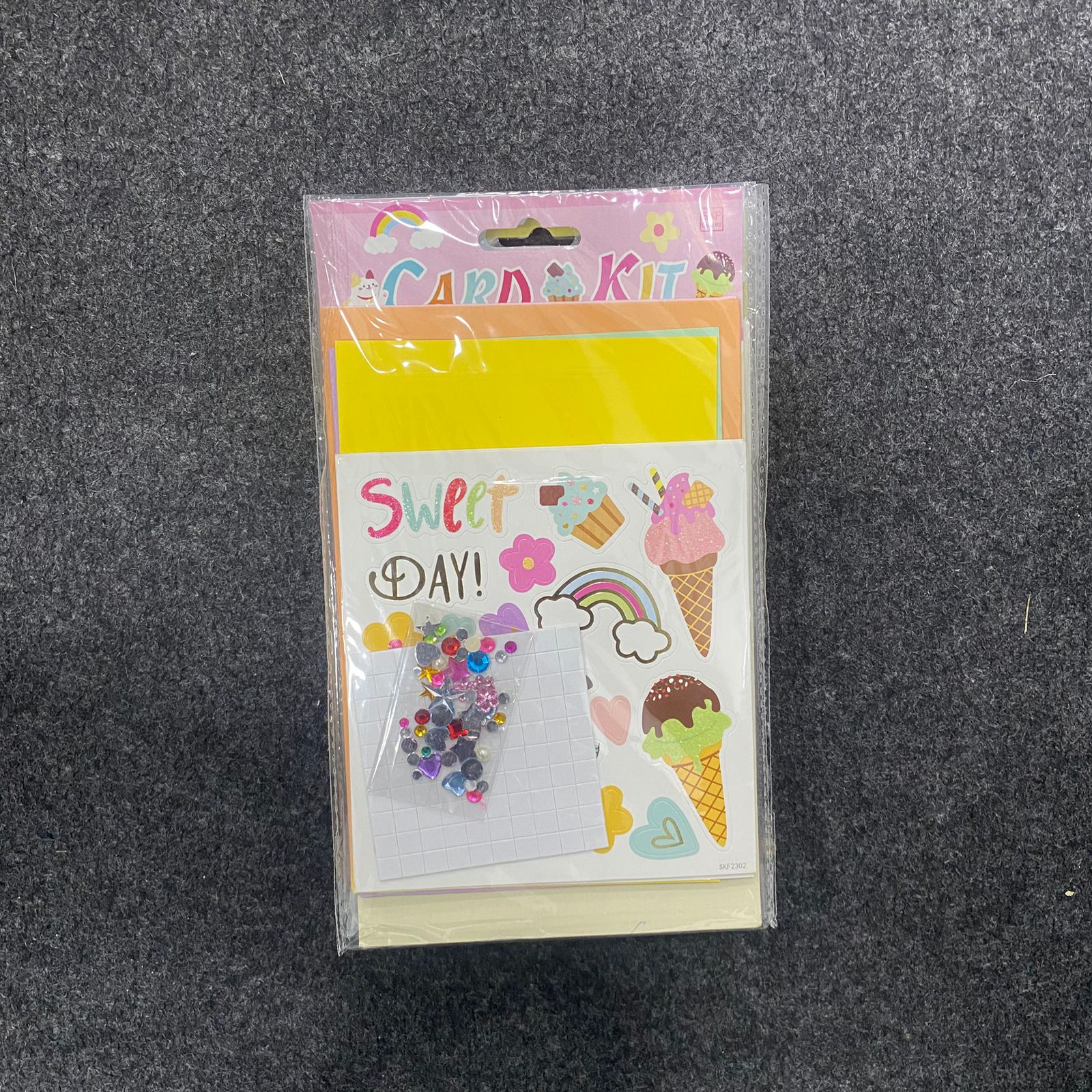 AM7518 Artistic Greeting Card DIY Activity Pack - Fun Stickers & Rhinestone Embellishment Kit for Kids Crafts - Image 4