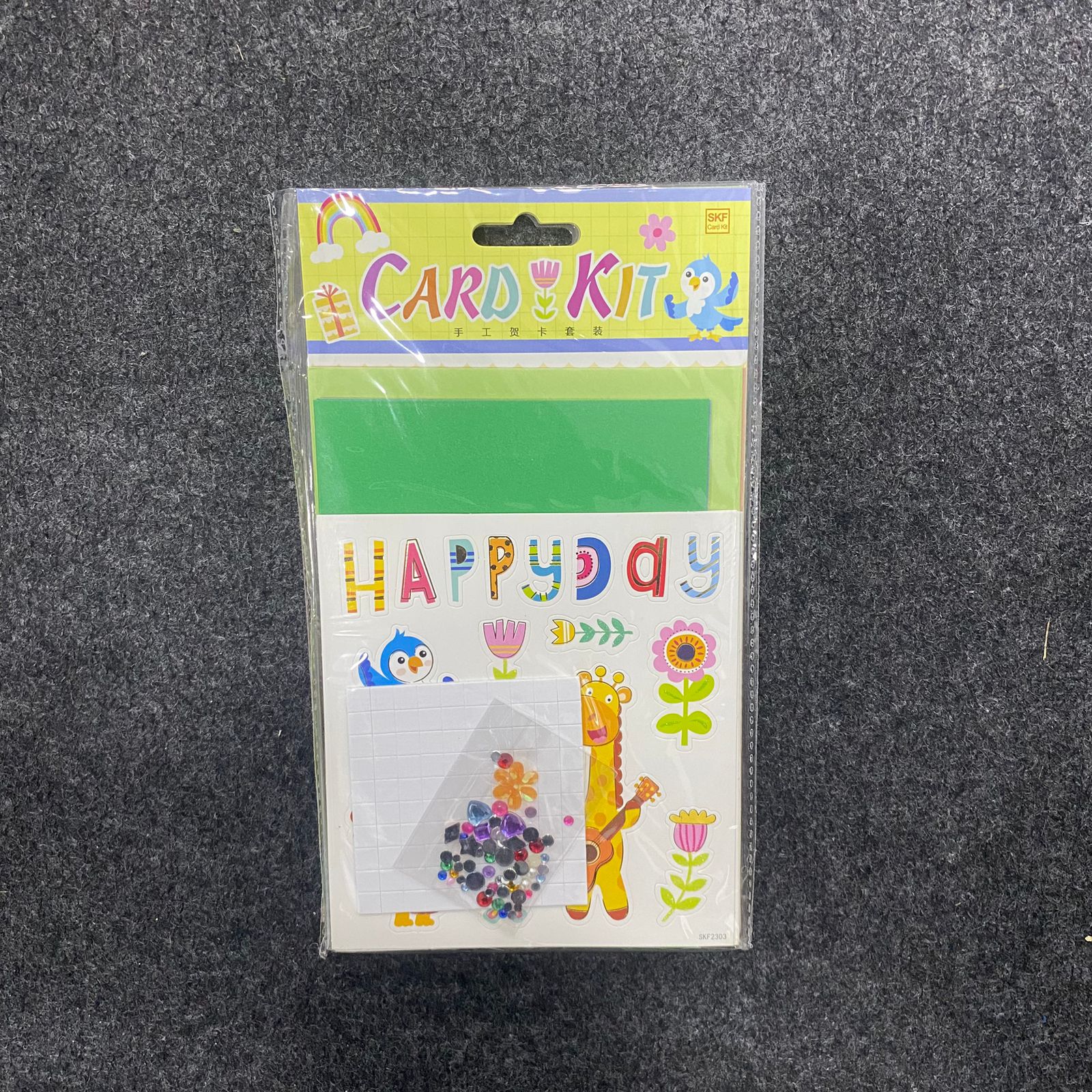 AM7518 Artistic Greeting Card DIY Activity Pack - Fun Stickers & Rhinestone Embellishment Kit for Kids Crafts - Image 7