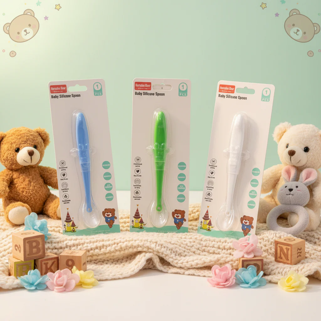 AM7547 Hercules Bear Baby Silicone Spoon 20-55 (1-Pcs) - Image 2