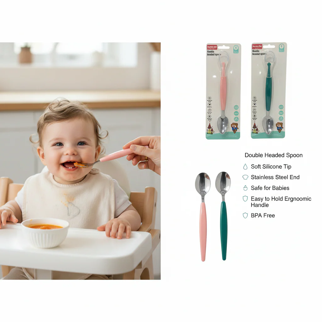 AM7548 Hercules Bear Double-Headed Baby Spoon 20-5 (1-Pcs)
