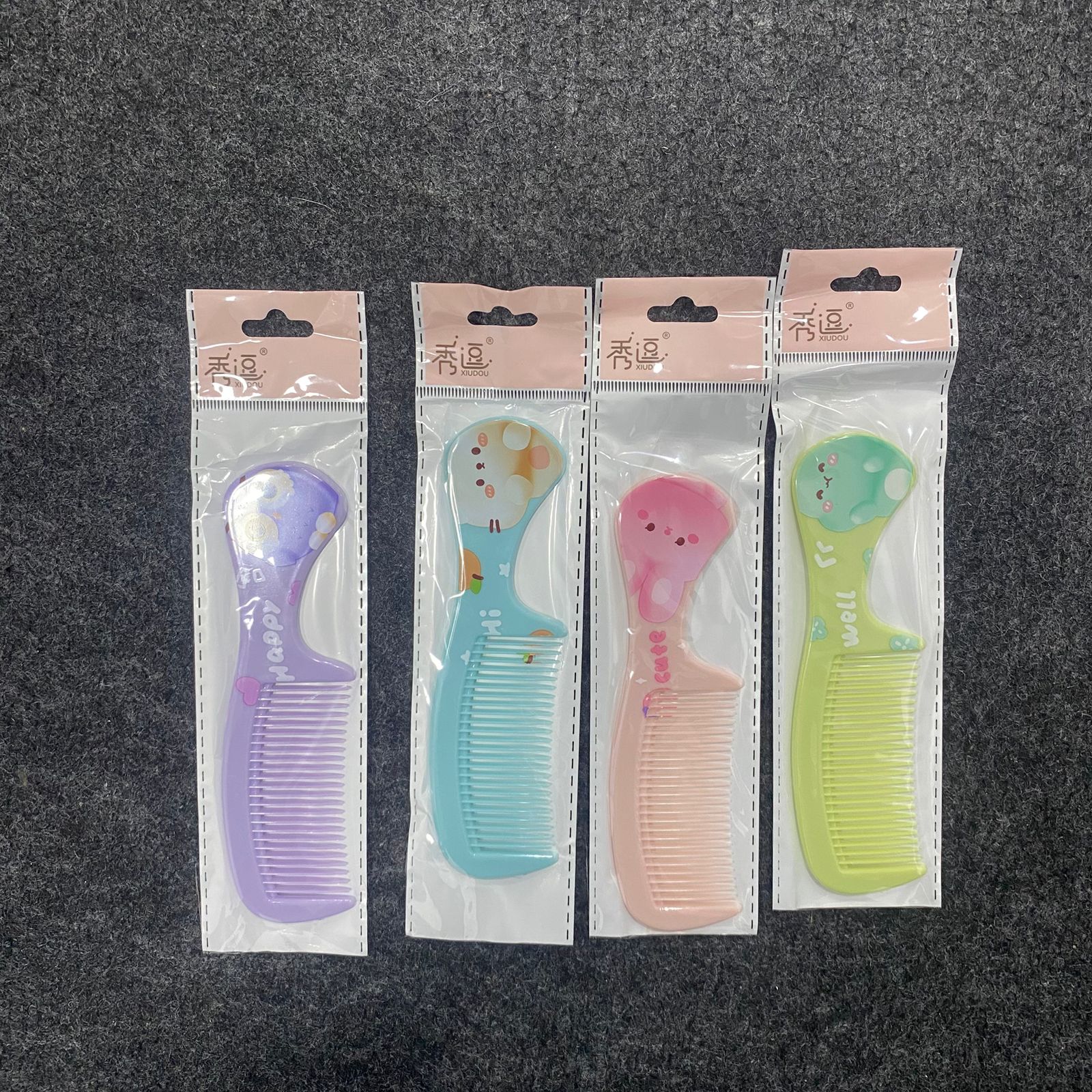 AM7553 XIUDOU Cute Animal Printed Hair Combs COM-10-314 (1-Pcs) - Image 4