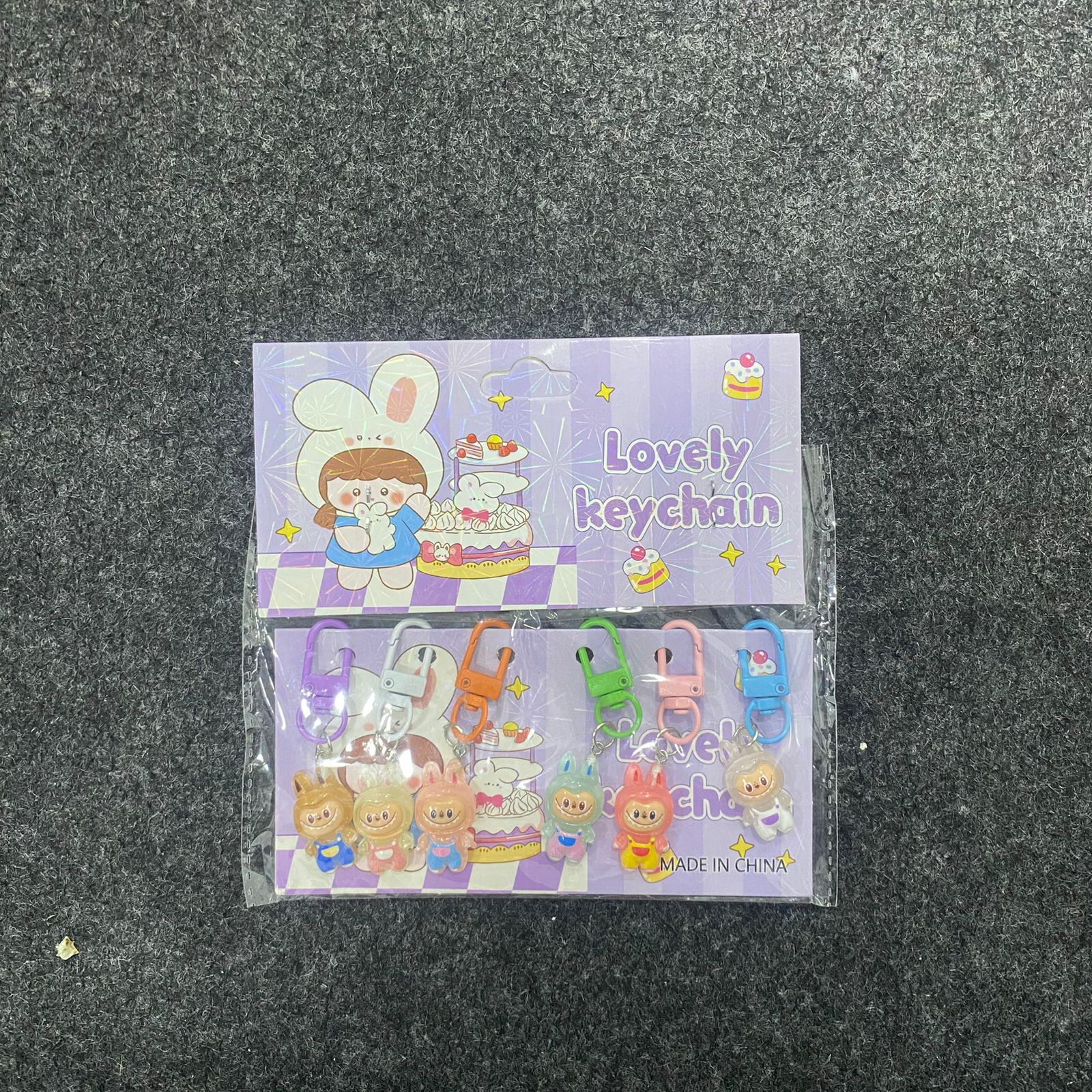 AM7556 Lovely Keychain Set – Pack of 6 Cute Cartoon & Character Keyrings for Bags and Accessories - Image 7