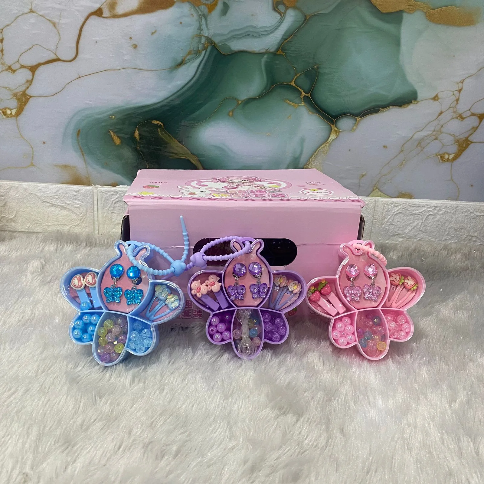 AM7563 DIY Butterfly Shaped Jewelry Making and Accessory Set for Kids 7244 (1-Pcs) - Image 3