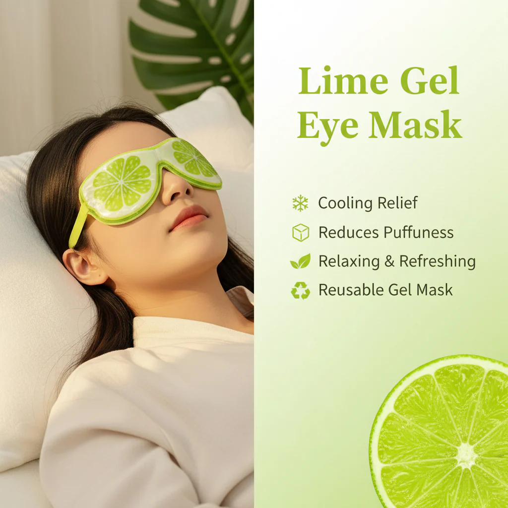 AM7565 Mirale Fruit-Themed Cooling Gel Eye Mask for Sleeping & Relaxation (1-Pcs) - Image 6
