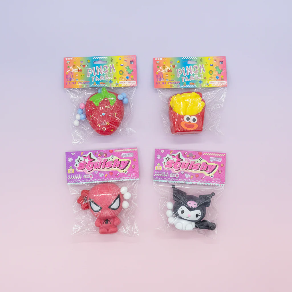 AM7566 Cartoon Character & Food Silicone Squishy Stress Relief Toys (1-Pcs) - Image 2