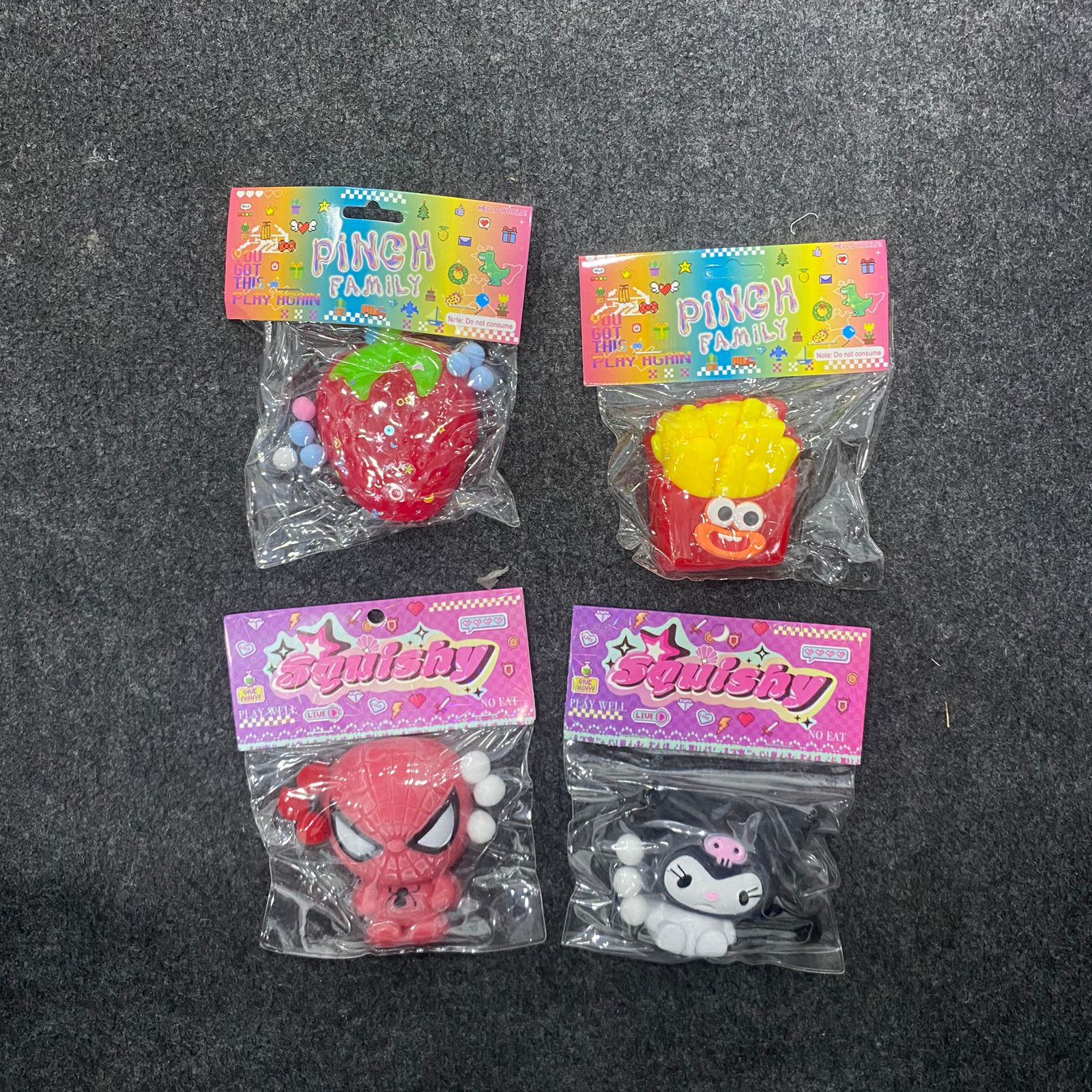 AM7566 Cartoon Character & Food Silicone Squishy Stress Relief Toys (1-Pcs) - Image 7