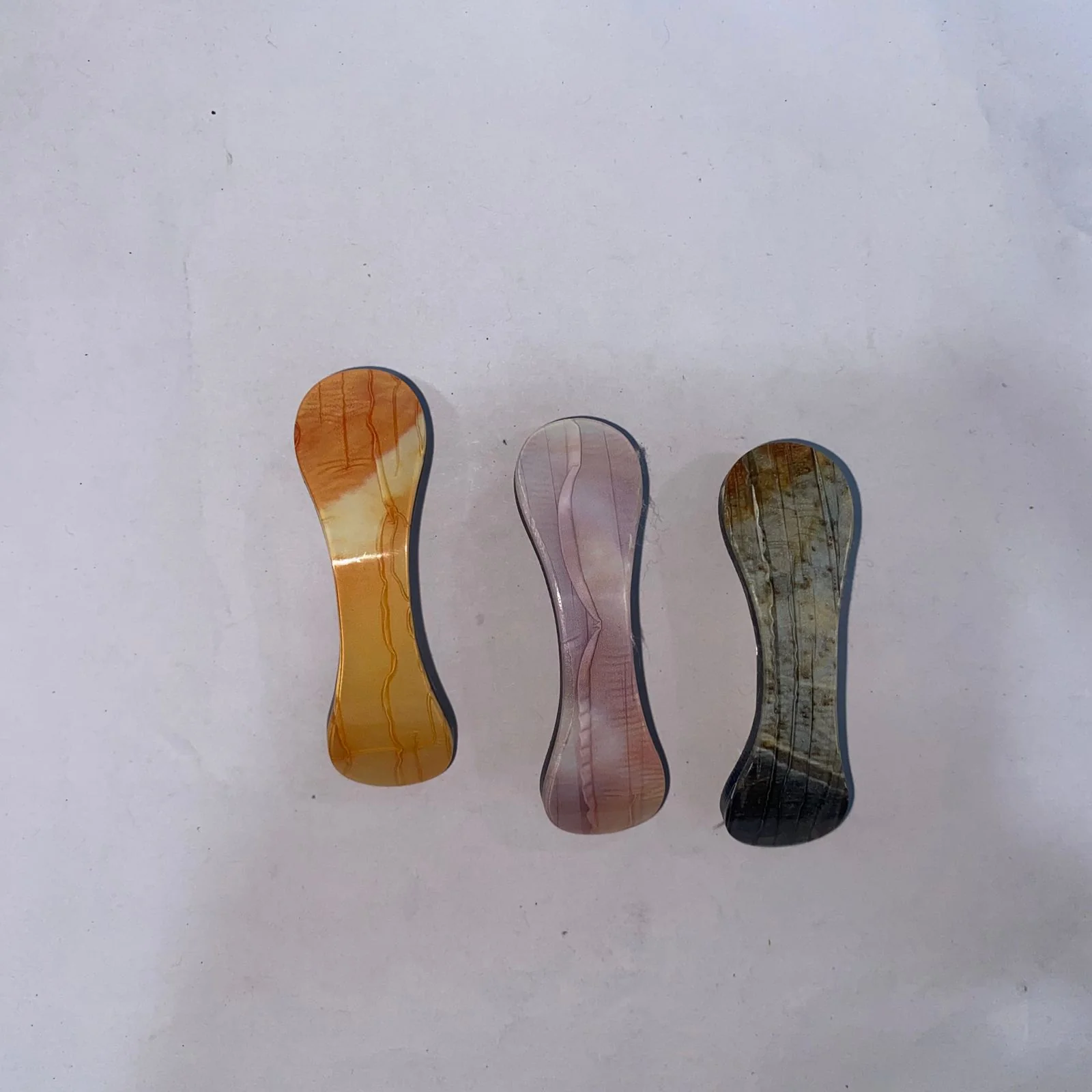 AM7570 Rivine Elegant Marble Print Tic Tac Hair Clips for Women & Girls - 1-Pcs Multi-Color Hair Accessories - Image 4