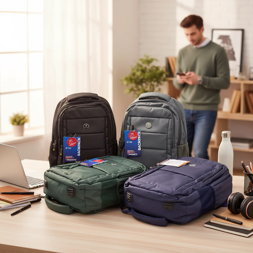AM7604 Priority Zipster 001 Premium Laptop Office and College Backpack with Rain Cover - Image 2