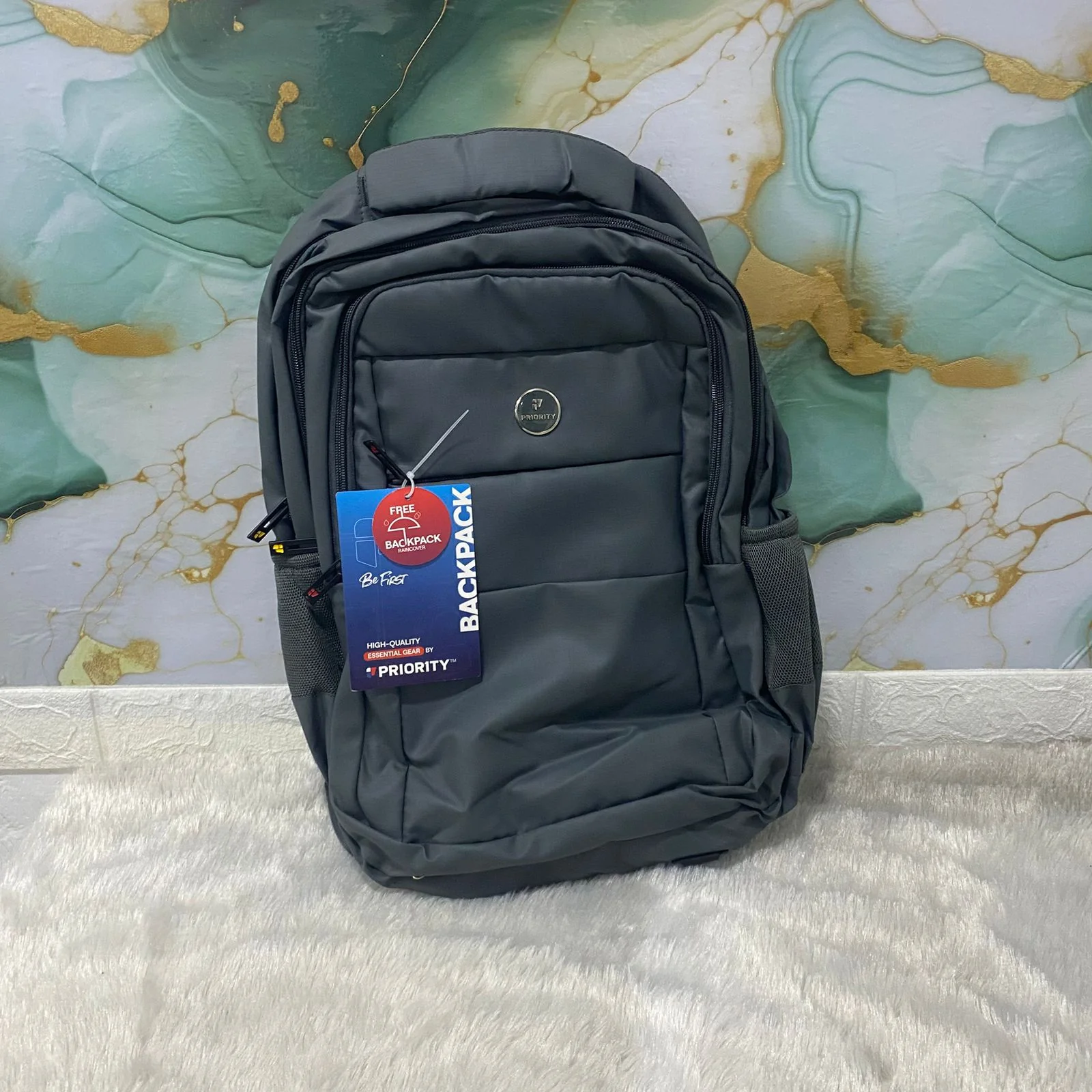 AM7604 Priority Zipster 001 Premium Laptop Office and College Backpack with Rain Cover - Image 6