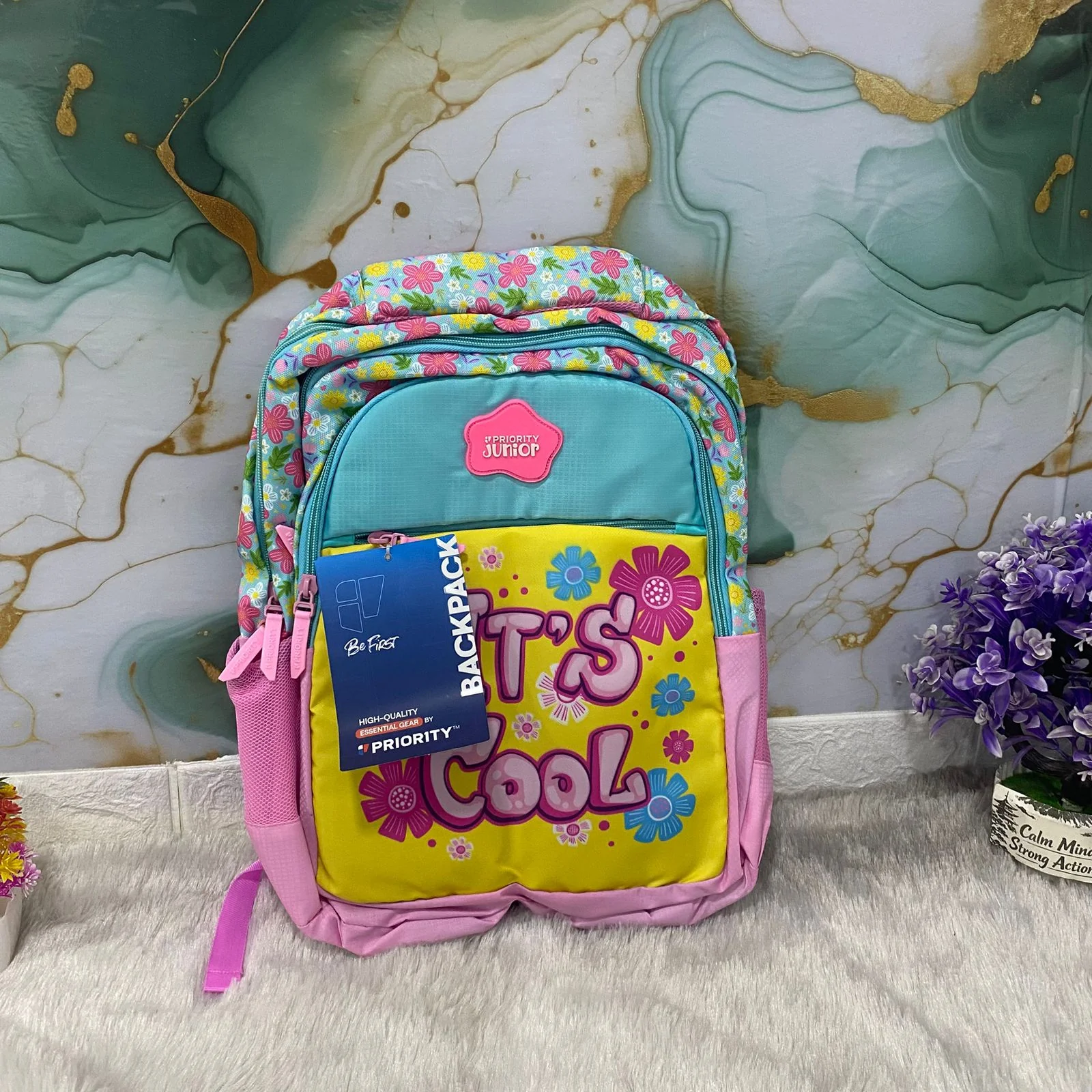 AM7607 Priority Skippy Kids School Bag Premium Frozen Character Print Multi Compartment Backpack - Image 5