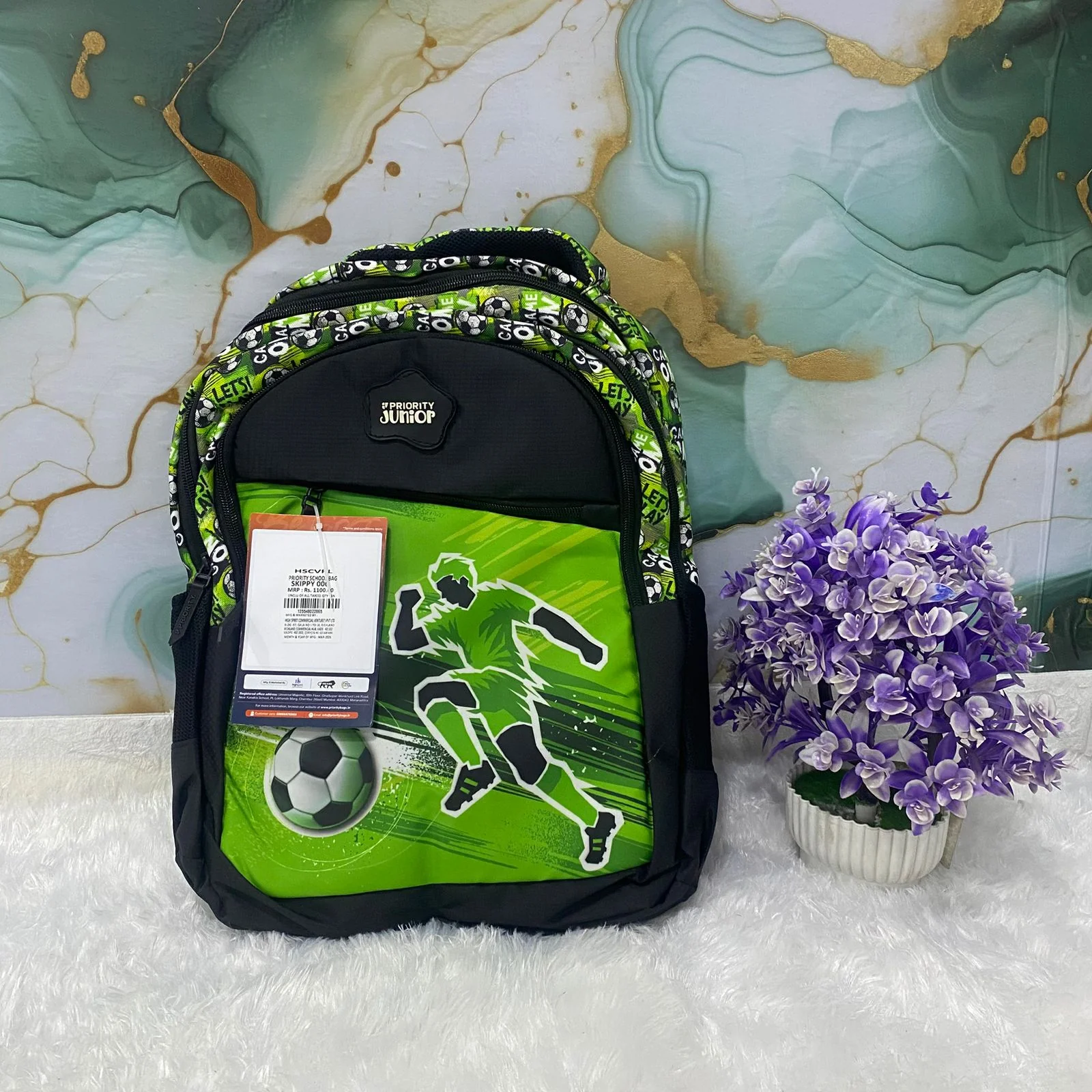 AM7607 Priority Skippy Kids School Bag Premium Frozen Character Print Multi Compartment Backpack - Image 7