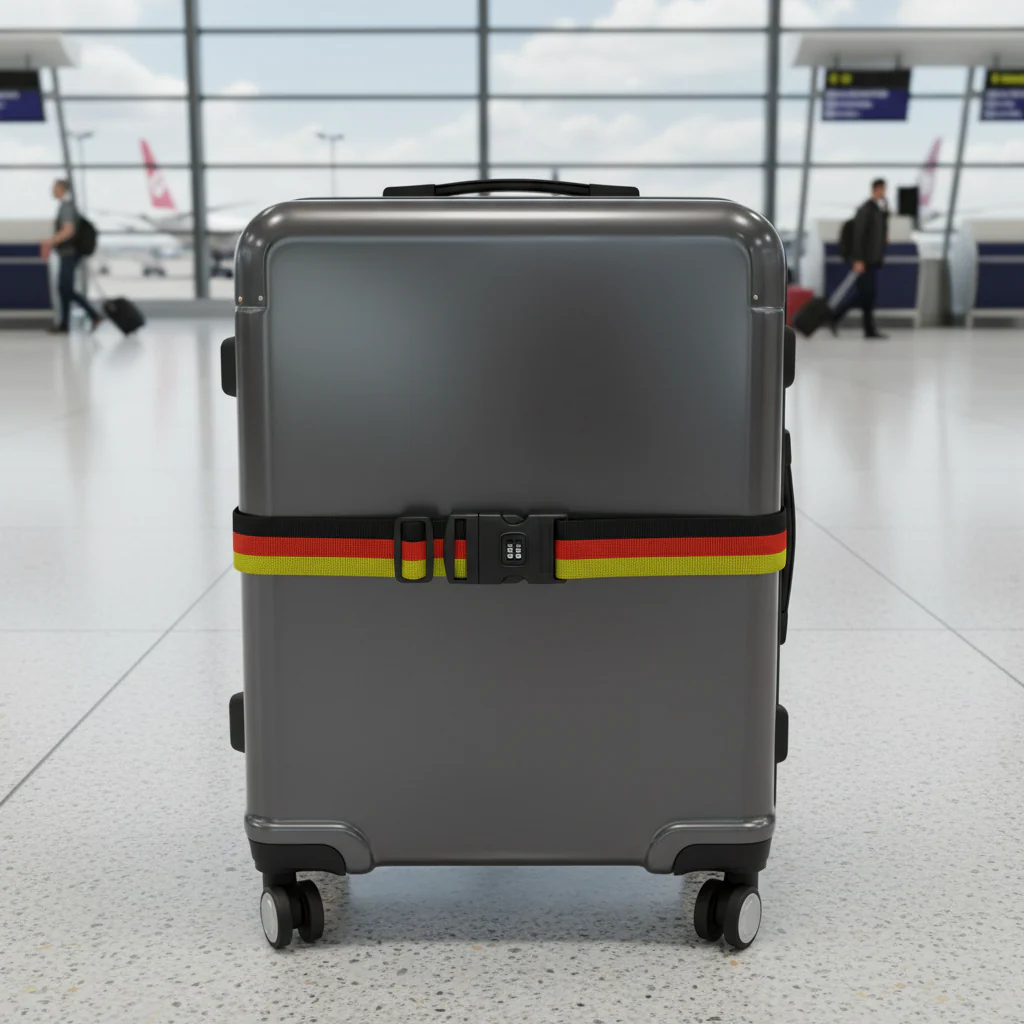 AM7615 CJSJ CH-18C Multicolored Adjustable Luggage Strap with 3 Digit Combination Lock Buckle - Image 4