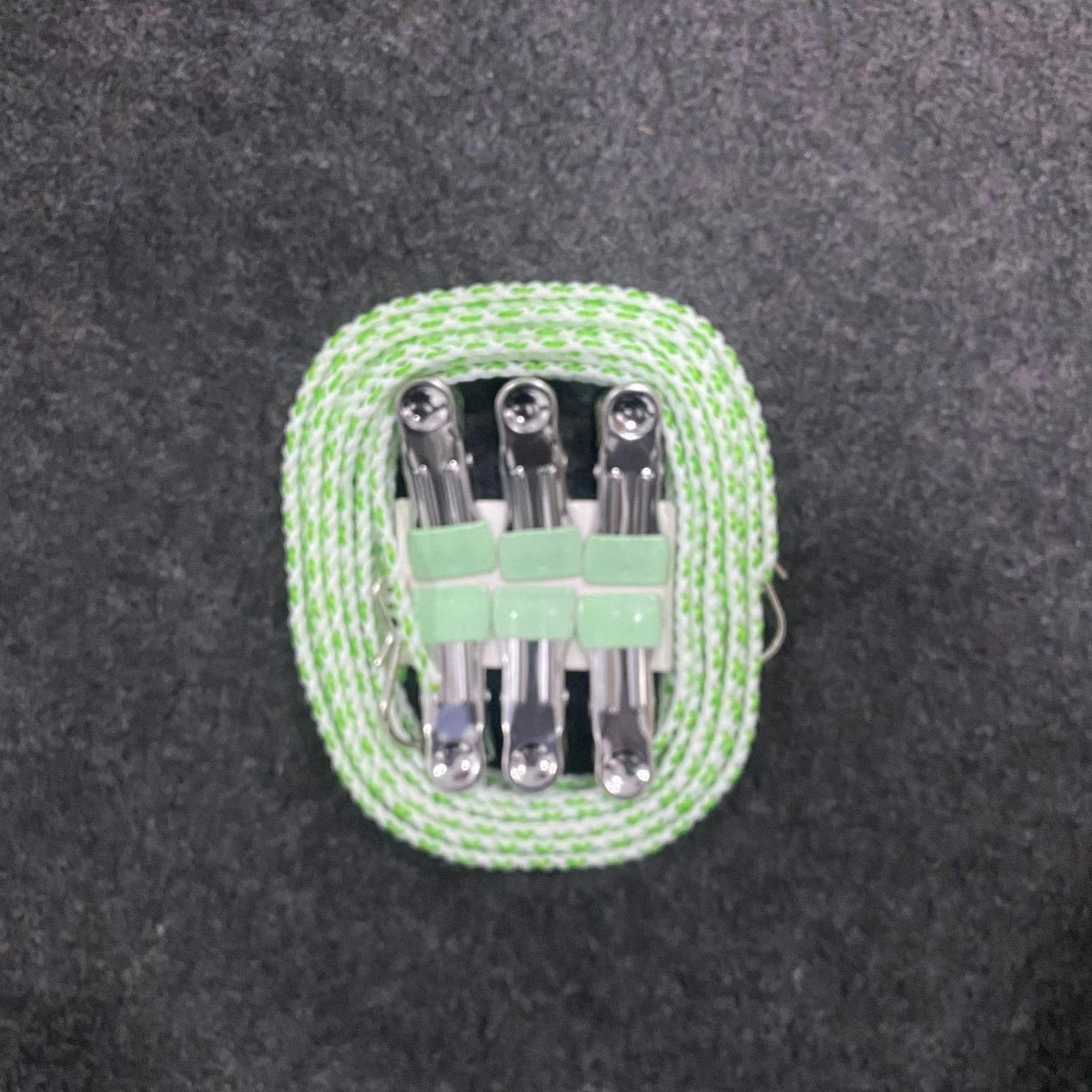 AM7673 Portable 3 Meter Elastic Clothesline Rope with 6 Windproof Metal Clips for Outdoor Travel Camping - Image 2