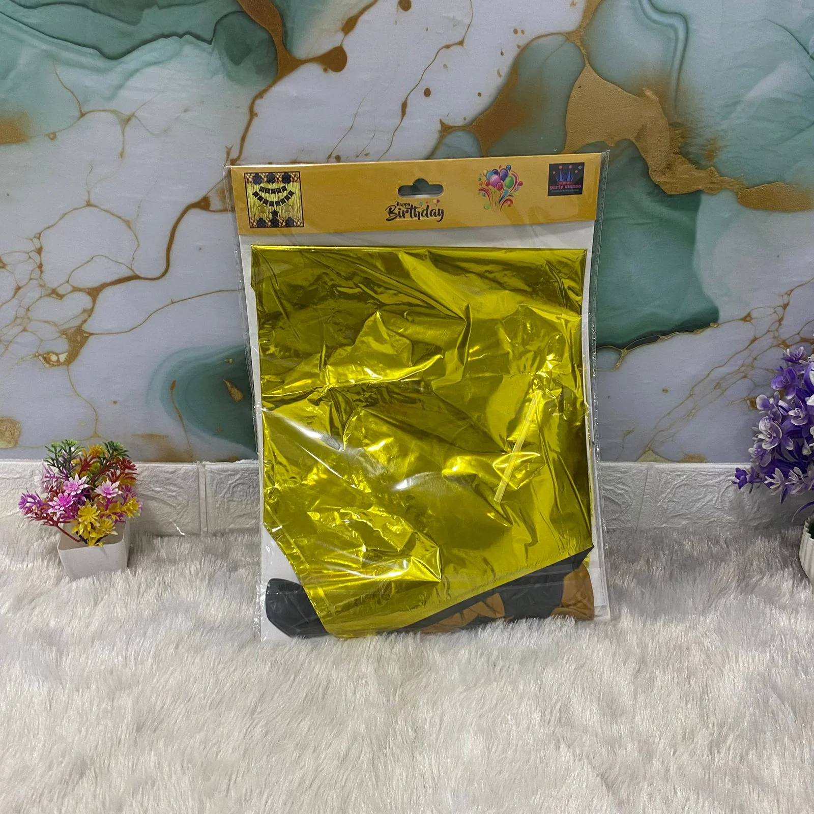 AM7679 Happy Birthday Decoration Combo Kit with Metallic Balloons Banner Foil Curtain for Party 1-Set - Image 6