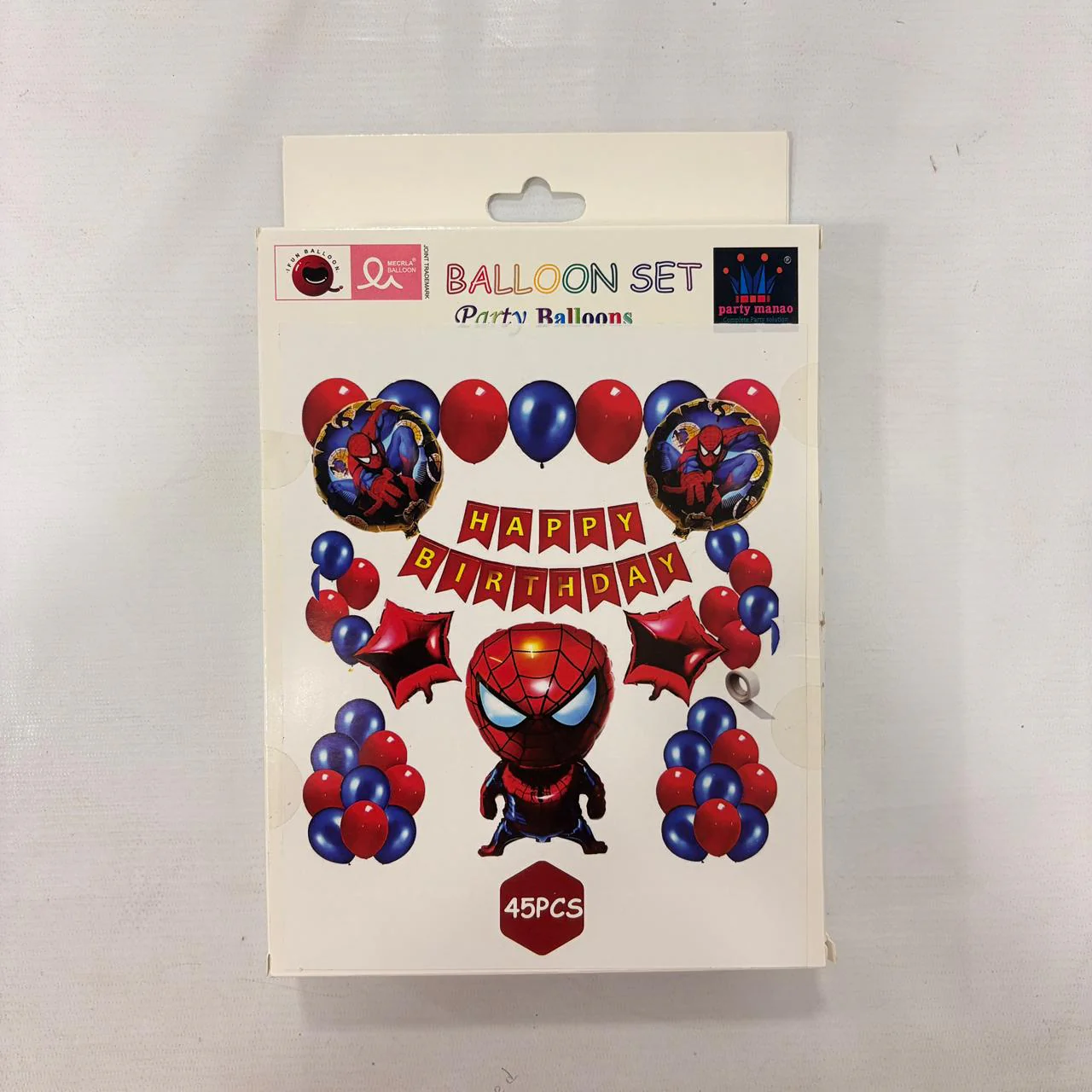 AM7687 Superhero Theme Birthday Decoration Balloon Bouquet Set of 45 Pieces for Kids - Image 2