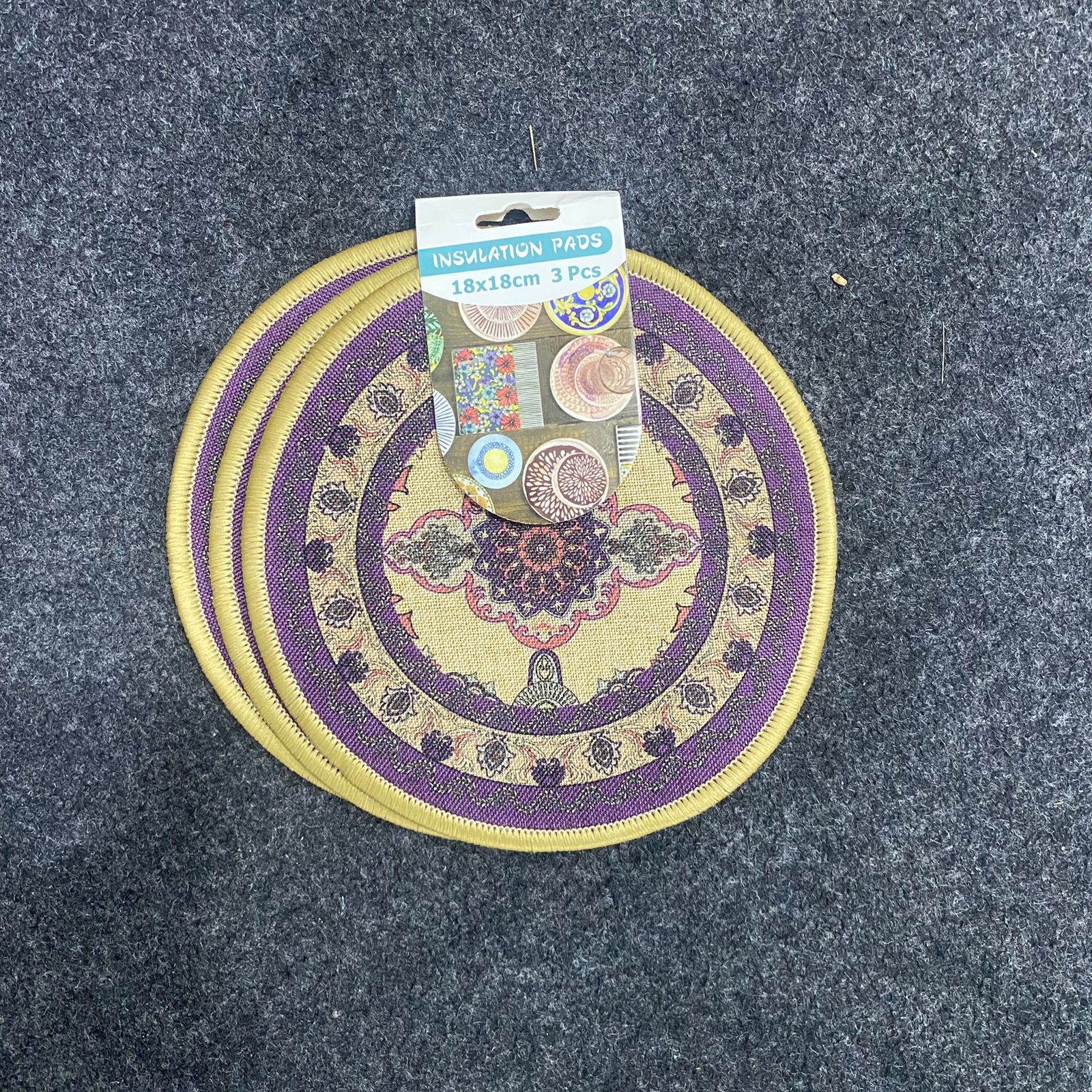AM7706 Round Heat Insulation Pads - 18x18cm (Pack of 3) - Image 2