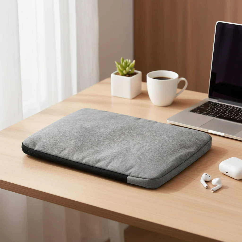 AM7716 PROTECTIVE WATER-RESISTANT LAPTOP SLEEVE CASE WITH EXTERNAL POCKET MEASURING 37 BY 28 CM - Image 3