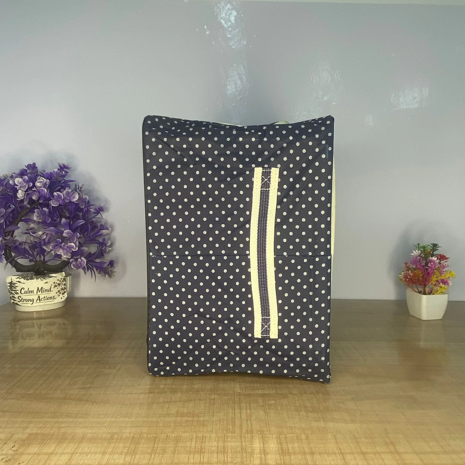AM7717 Foldable Steel Frame Cloth Organizer for Wardrobe Organizer for Storage Sarees, Shirts, Blankets, Clothes Storage Box with Handle - Image 8