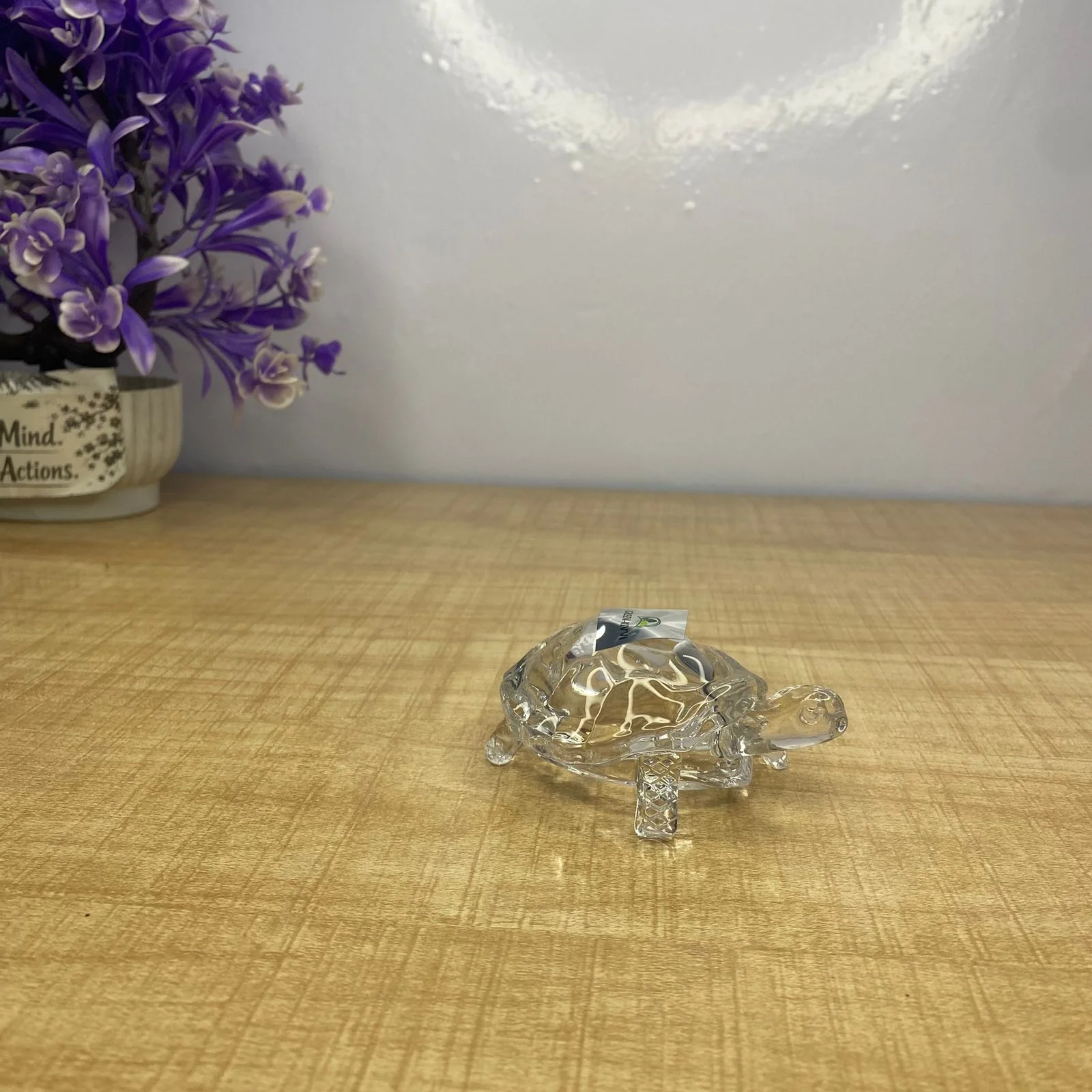 AM7723 GREEN-KIVVI CRYSTAL GLASS TURTLE FIGURINE FOR POSITIVE ENERGY AND HOME OFFICE DECORATION - Image 6
