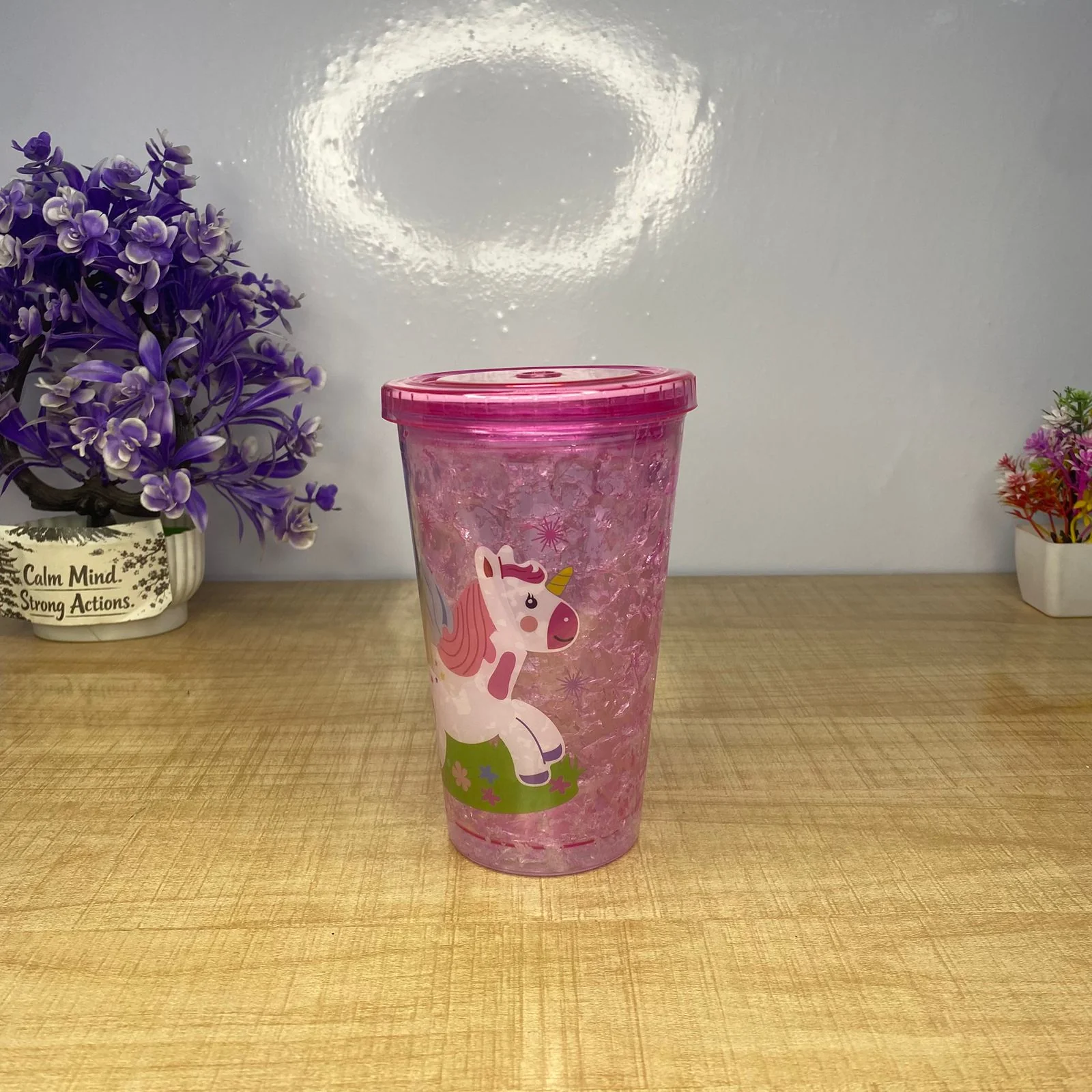 AM7722 MAGICAL PINK UNICORN DESIGN GEL FREEZER TUMBLER FOR KIDS AND ADULTS - Image 4