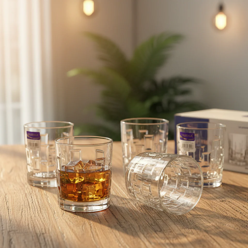 AM7727 PREMIUM CRYSTAL GLASS ROUND TEA LIGHT CANDLE HOLDER FOR ELEGANT HOME TABLE DECOR - Image 2