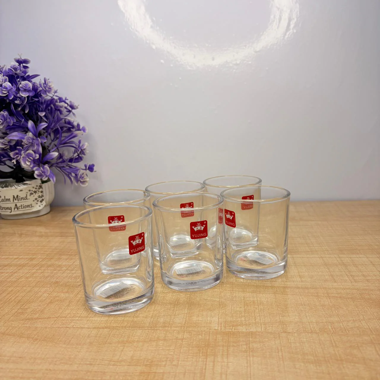 AM7729 ELEGANT CLEAR GLASS WALTZ ROTATING CUP FOR MODERN HOME AND OFFICE TABLE DECOR - Image 5