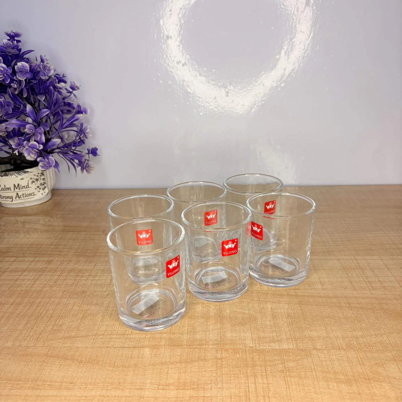 AM7729 ELEGANT CLEAR GLASS WALTZ ROTATING CUP FOR MODERN HOME AND OFFICE TABLE DECOR - Image 6