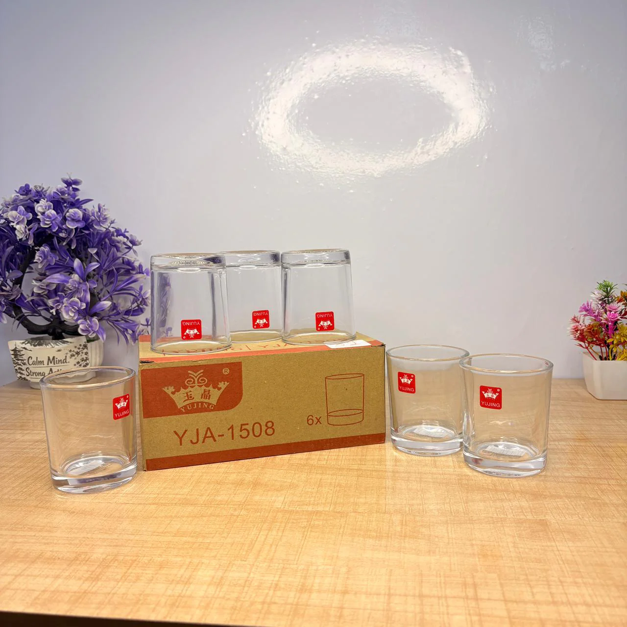 AM7729 ELEGANT CLEAR GLASS WALTZ ROTATING CUP FOR MODERN HOME AND OFFICE TABLE DECOR - Image 7