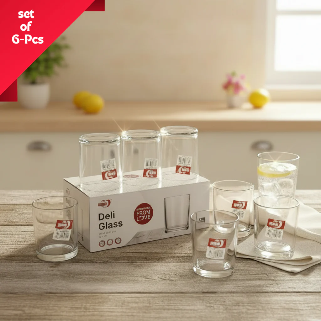 AM7730 ELEGANT CLEAR GLASS WALTZ ROTATING DRINKING CUP FOR SOPHISTICATED HOME TABLE DECORATION