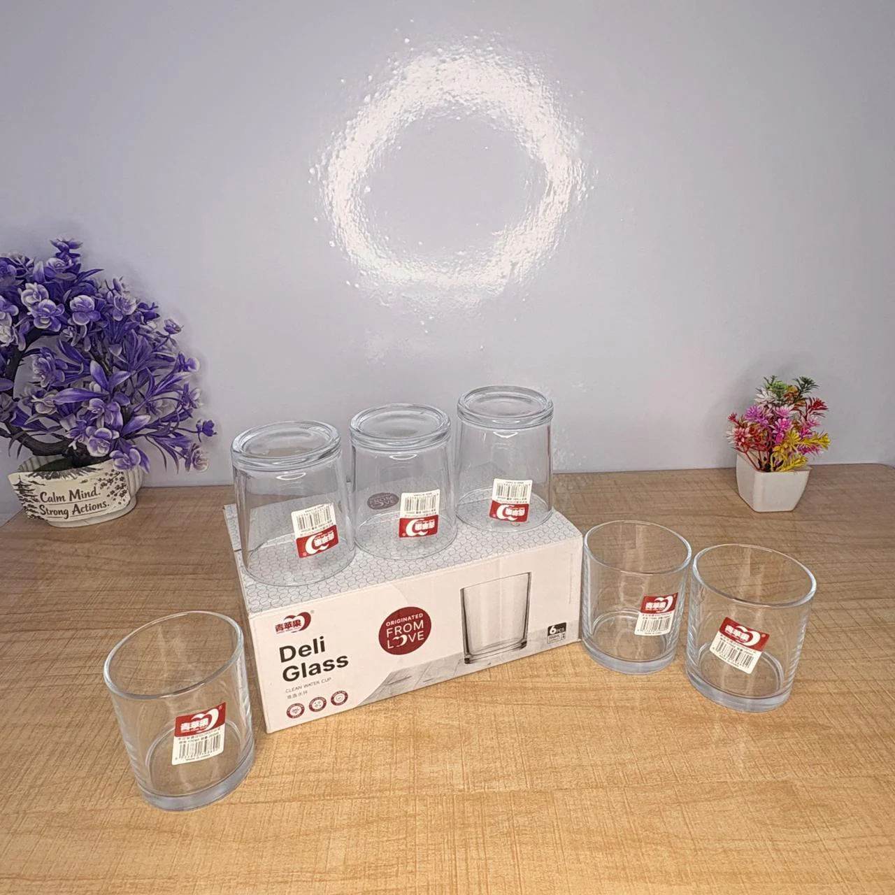 AM7730 ELEGANT CLEAR GLASS WALTZ ROTATING DRINKING CUP FOR SOPHISTICATED HOME TABLE DECORATION - Image 3