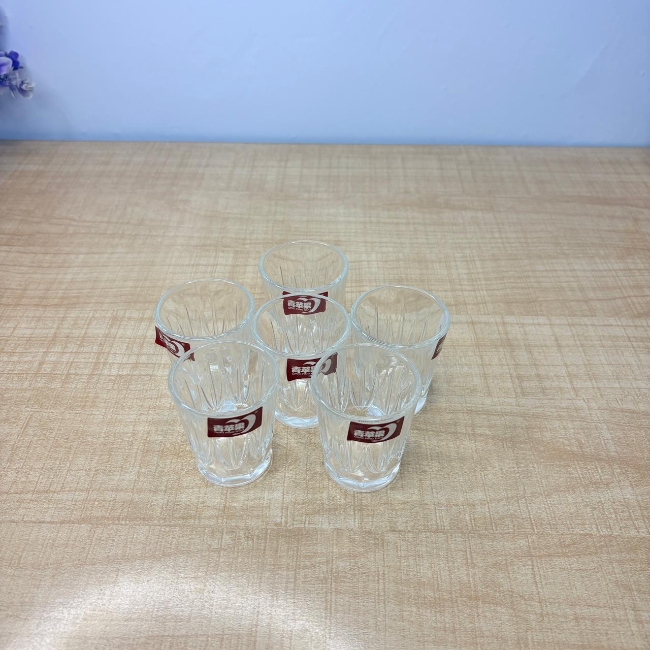 AM7743 qing ping guo crystal clear deli shot glasses set of six premium quality glassware - Image 5
