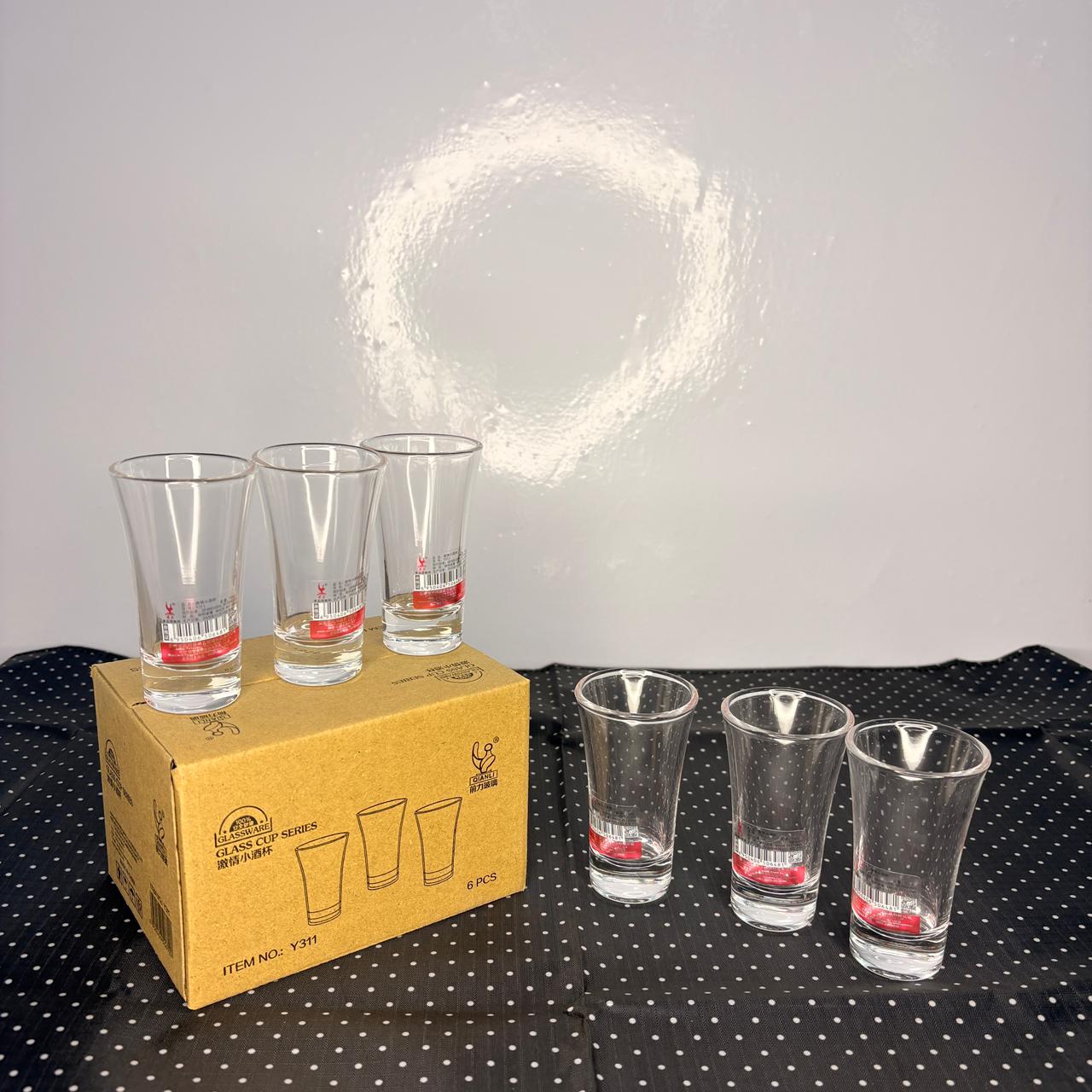 AM7747 Qianli Clear Glass Shot Glasses Set (6-Piece, Item Y311) - Image 5