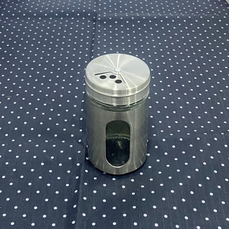 AM7753 Stainless Steel Glass Window Seasoning Dispenser for Modern Kitchen Spice Organization - Image 4