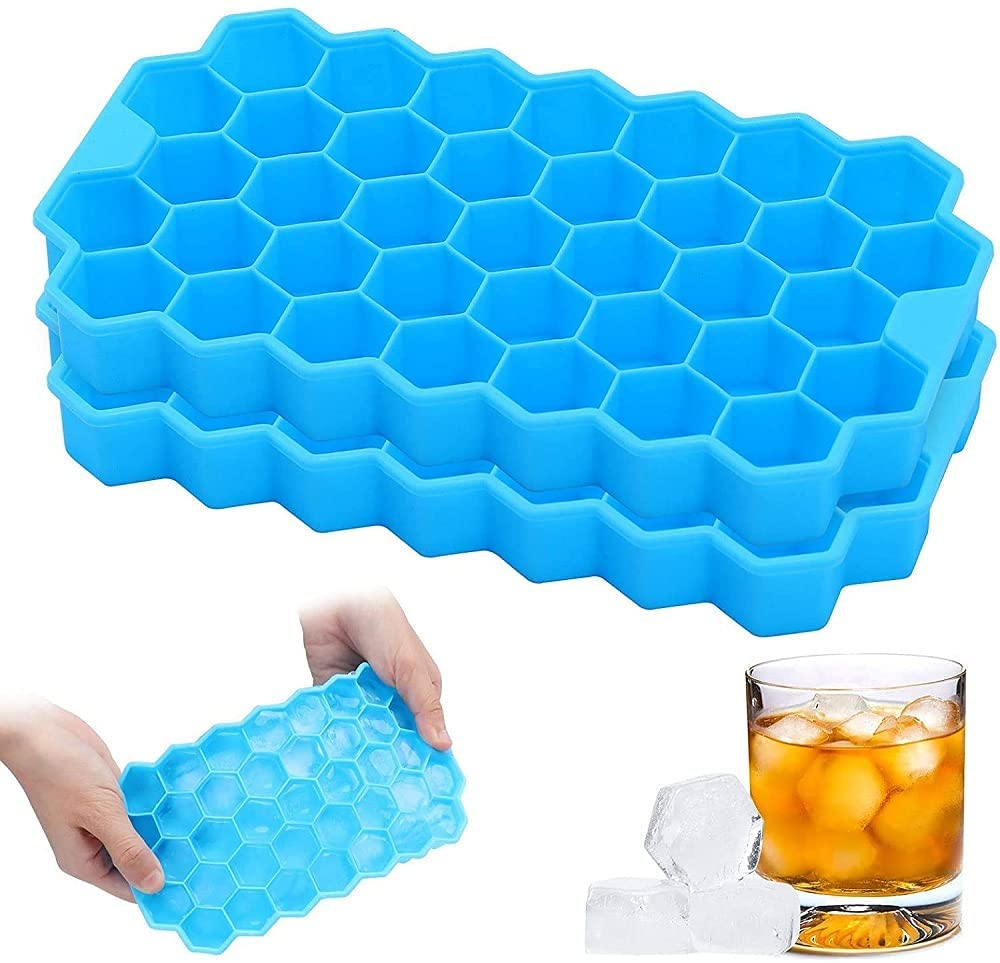 AM7763 Flexible Silicone Ice Cube Tray WIthout Lead, 37 Cubes , Fridge Use - Image 3